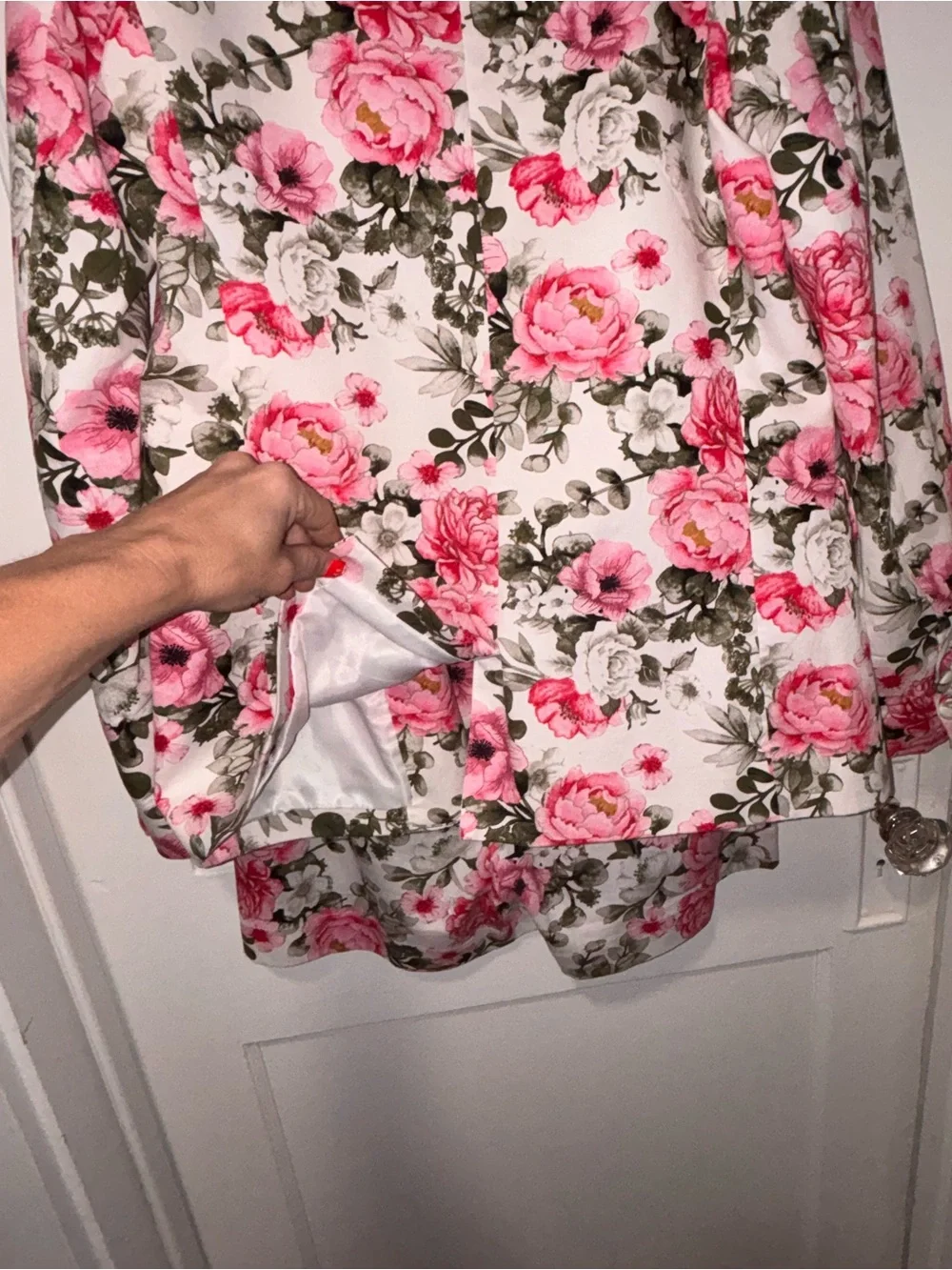 Pink Floral Blazer & Shorts Set